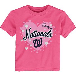 MLB Team Apparel Toddler Washington Nationals Dark Pink T-Shirt