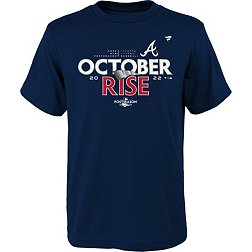 MLB Team Apparel Youth 2022 Postseason Participant Atlanta Braves Locker Room T-Shirt
