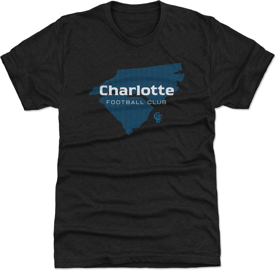 500 Level Charlotte FC State Black T-Shirt