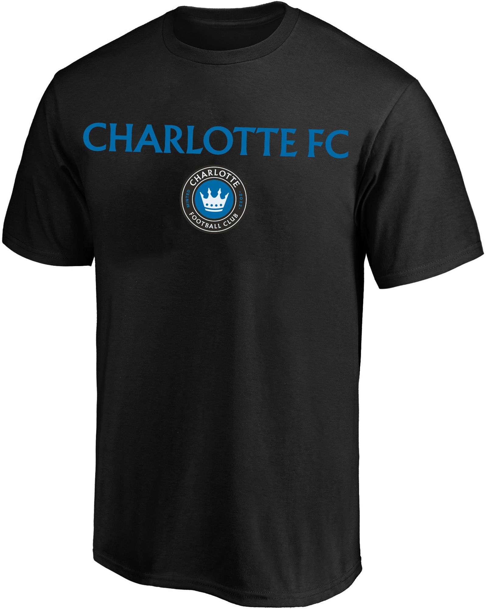 MLS Big &amp; Tall Charlotte FC Heart and Soul Black T-Shirt