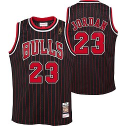 Mitchell & Ness Youth 1996 Chicago Bulls Michael Jordan #23 Black Hardwood Classics Authentic Jersey