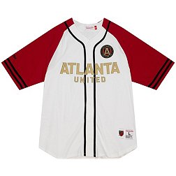 Mitchell & Ness Atlanta United White Baseball Jersey