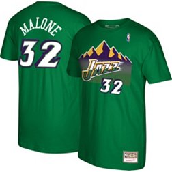Mitchell & Ness Men's 1997 Utah Jazz Karl Malone #32 Green T-Shirt