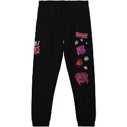 Mitchell & Ness Men's New York Knicks Black Slap Sticker Pants