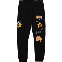 Mitchell & Ness Men's Los Angeles Lakers Black Slap Sticker Pants