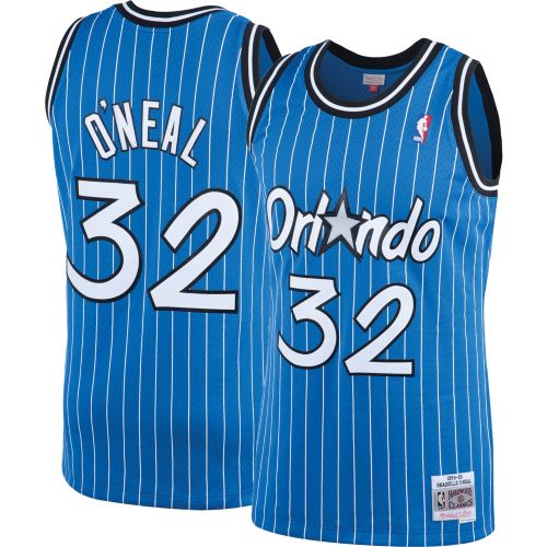 mitchel&ness Magic O'Neal 32 ユニフォーム Shaquille O'Neal #32 Orlando Magic Mens S-L-XL-2XL Mitchell