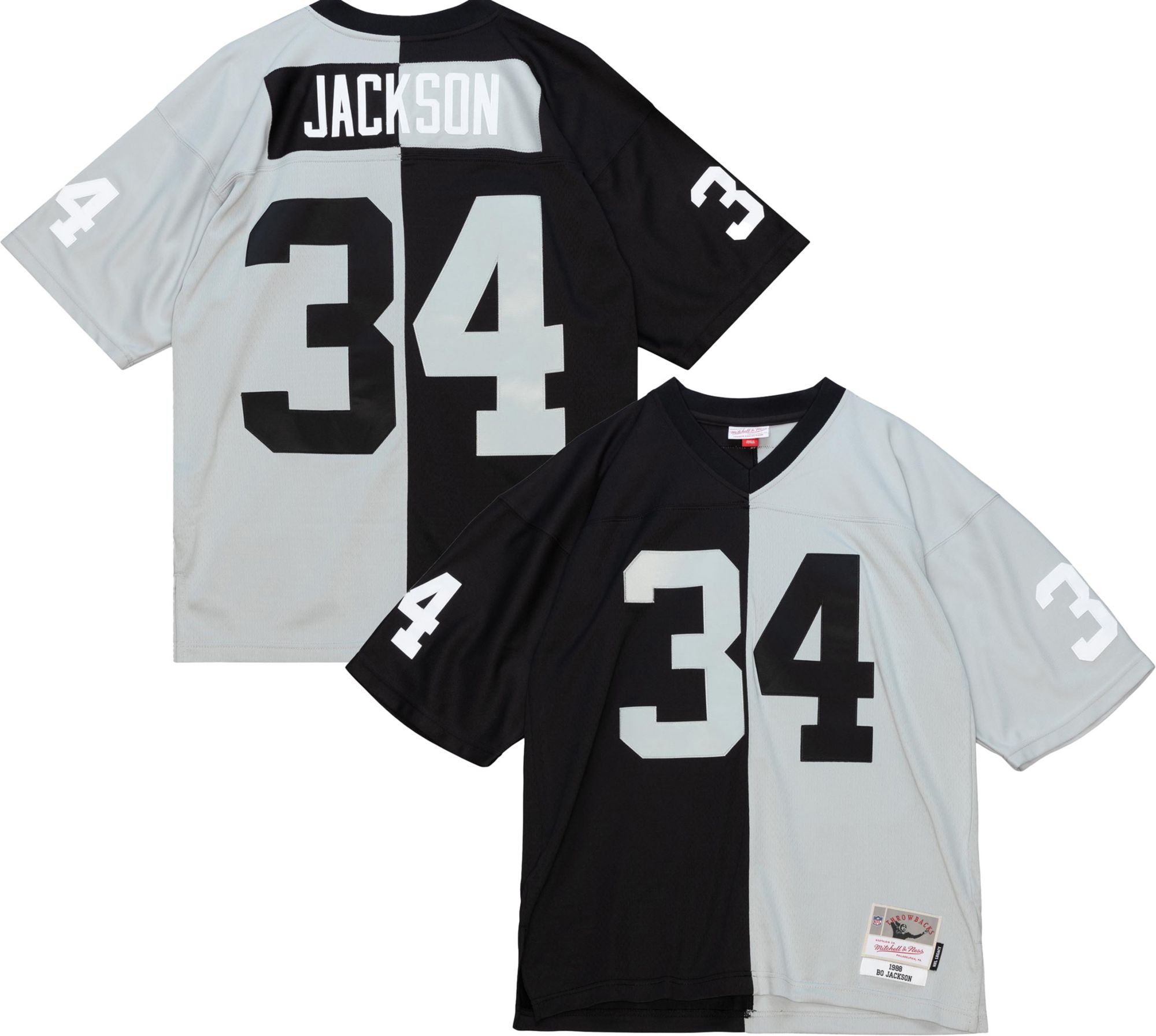 Vintage Oakland Raiders Bo Jackson #34 Football-NFL Mitchell & Ness Jersey  Sz50