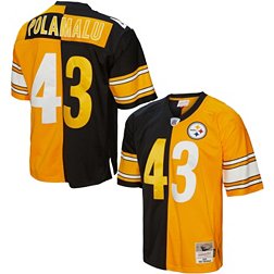 Mitchell & Ness Men's Pittsburgh Steelers Troy Polamalu #43 2005 Split Throwback Jersey