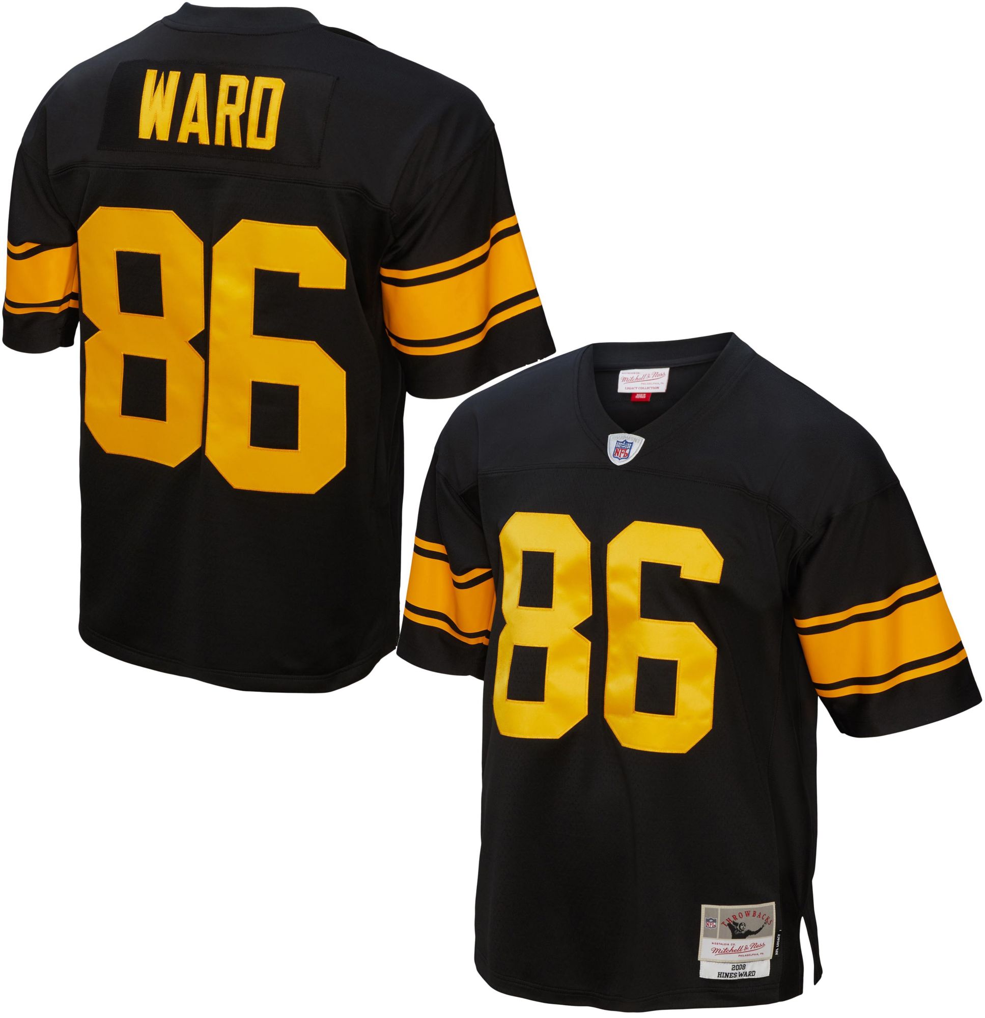 Mitchell & Ness Men's Pittsburgh Steelers Hines Ward #86 2008 Throwback Jersey
