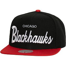 Mitchell & Ness Chicago Blackhawks Script 2-Tone Snapback Adjustable Hat