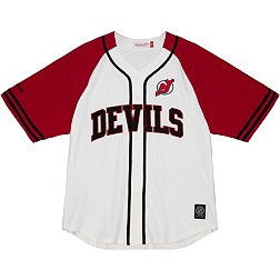 Mitchell & Ness New Jersey Devils White Baseball Jersey