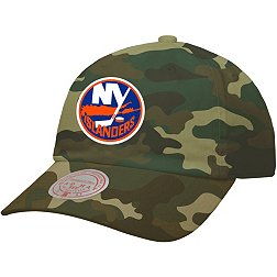 Mitchell & Ness New York Islanders Logo Camo Adjustable Dad Hat