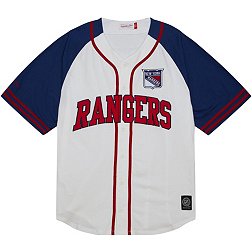 Mitchell & Ness New York Rangers White Baseball Jersey