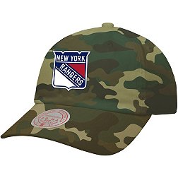Mitchell & Ness New York Rangers Logo Camo Adjustable Dad Hat