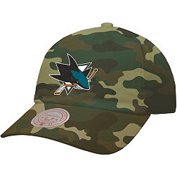 Mitchell & Ness San Jose Sharks Logo Camo Adjustable Dad Hat