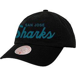 Mitchell & Ness San Jose Sharks Script Adjustable Dad Hat