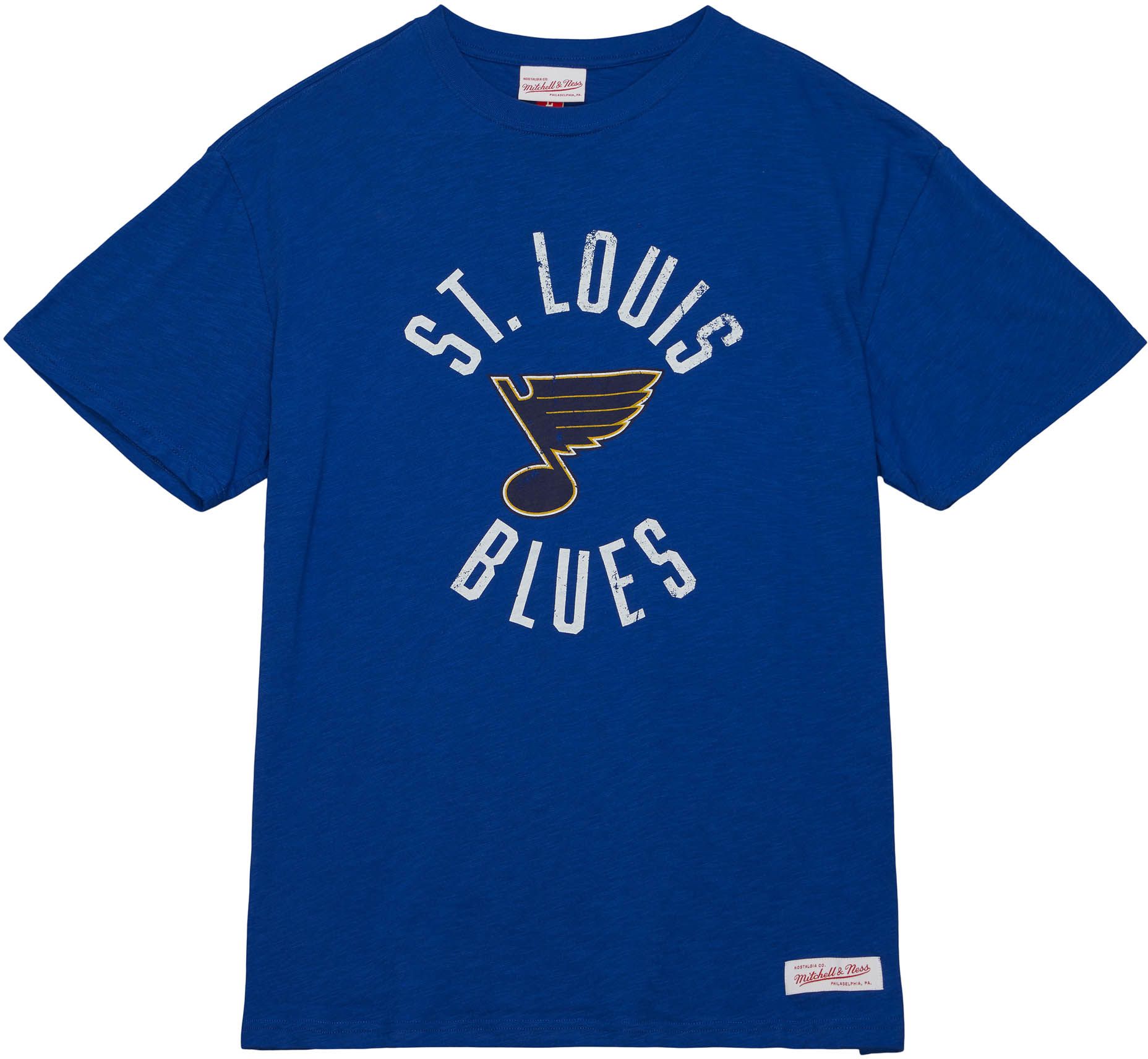 Mitchell &amp; Ness St. Louis Blues 2023 Slub Blue T-Shirt