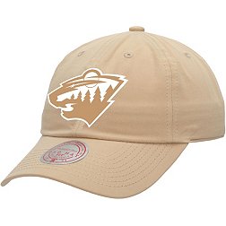 Mitchell & Ness Minnesota Wild Primary Logo Khaki Dad Hat