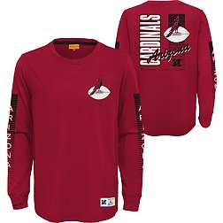 Mitchell & Ness Youth Arizona Cardinals Logo Graphic Red Long Sleeve T-Shirt