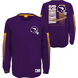 Mitchell & Ness Youth Minnesota Vikings Logo Graphic Purple Long Sleeve T-Shirt