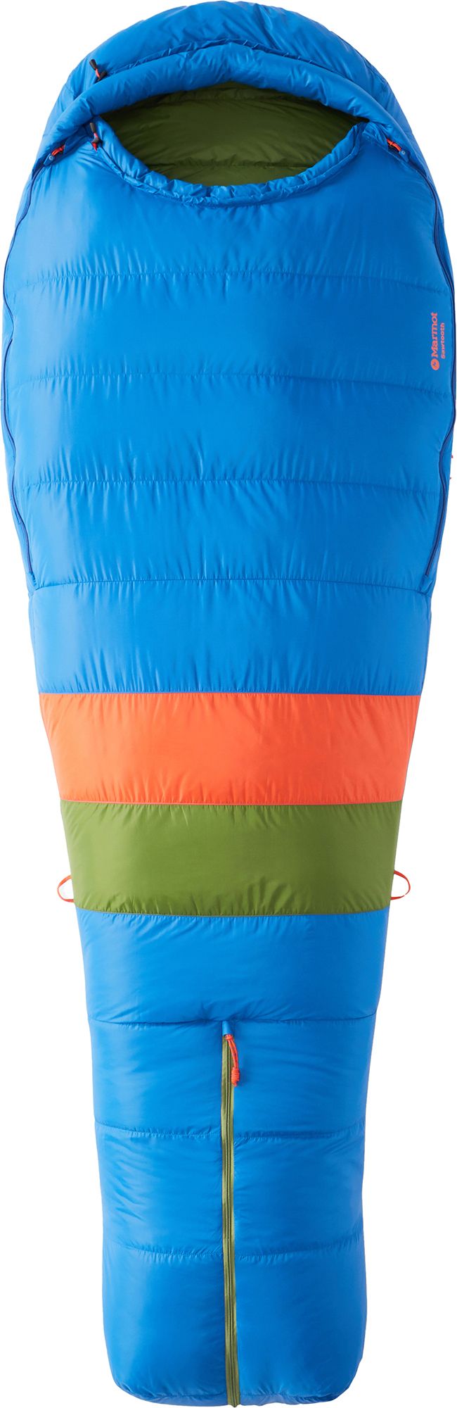 Photos - Suitcase / Backpack Cover Marmot Sawtooth 15 Sleeping Bag, Men's, Long, Dark Azure/Foliage 22MRMUSWT 