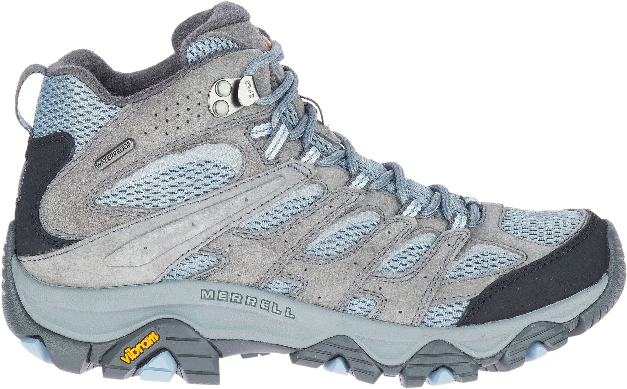 Photos - Trekking Shoes MERRELL Women's Moab 3 Mid Waterproof Hiking Boots, Size 8, Altitude Blue 