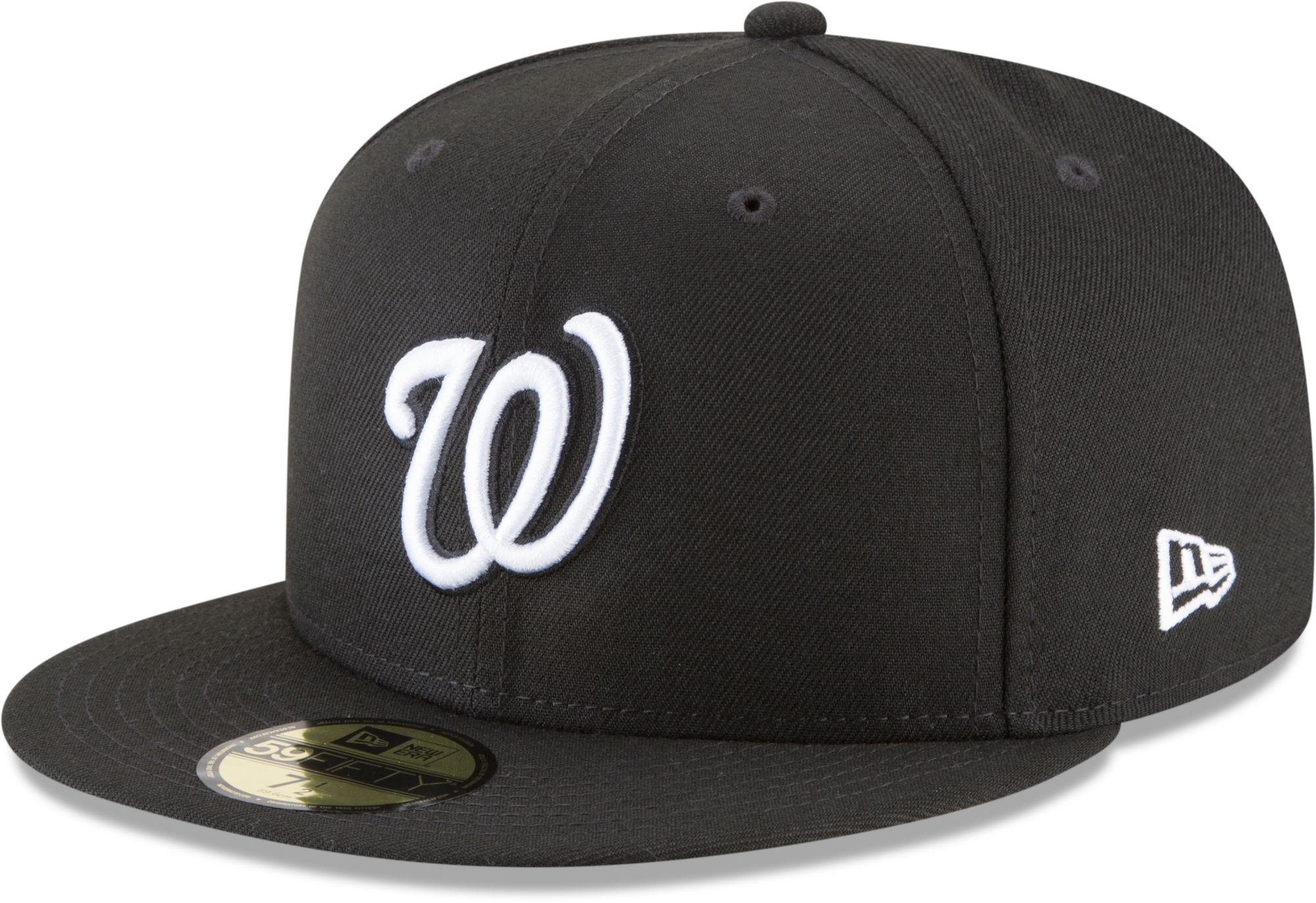 New Era Men's Washington Nationals Black 59Fifty Fitted Hat