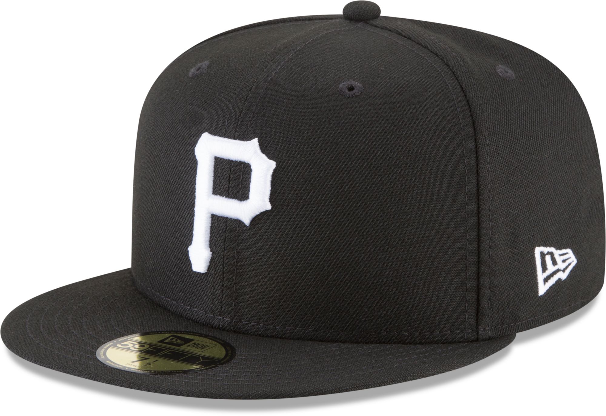New Era Men's Pittsburgh Pirates Black 59Fifty Fitted Hat