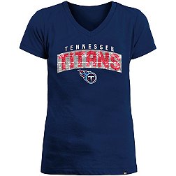 New Era Apparel Girls' Tennessee Titans Sequin Flip Blue T-Shirt