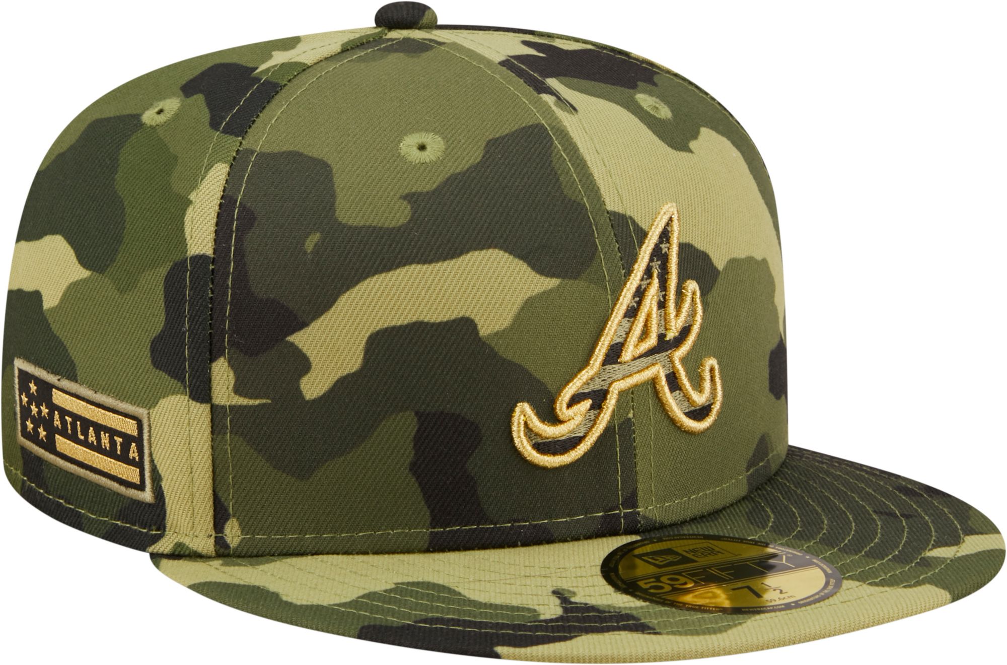 Men's New Era Camo Atlanta Braves Club T-Shirt