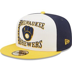 New Era Men's Milwaukee Brewers White 9Fifty Retro Sport Adjustable Hat