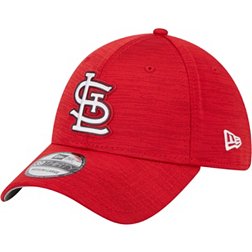 New Era Men's St. Louis Cardinals Clubhouse Red 39Thirty Alternate Stretch Fit Hat