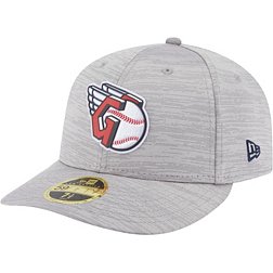 New Era Men's Cleveland Guardians Clubhouse Gray Low Profile 59Fifty Fitted Hat