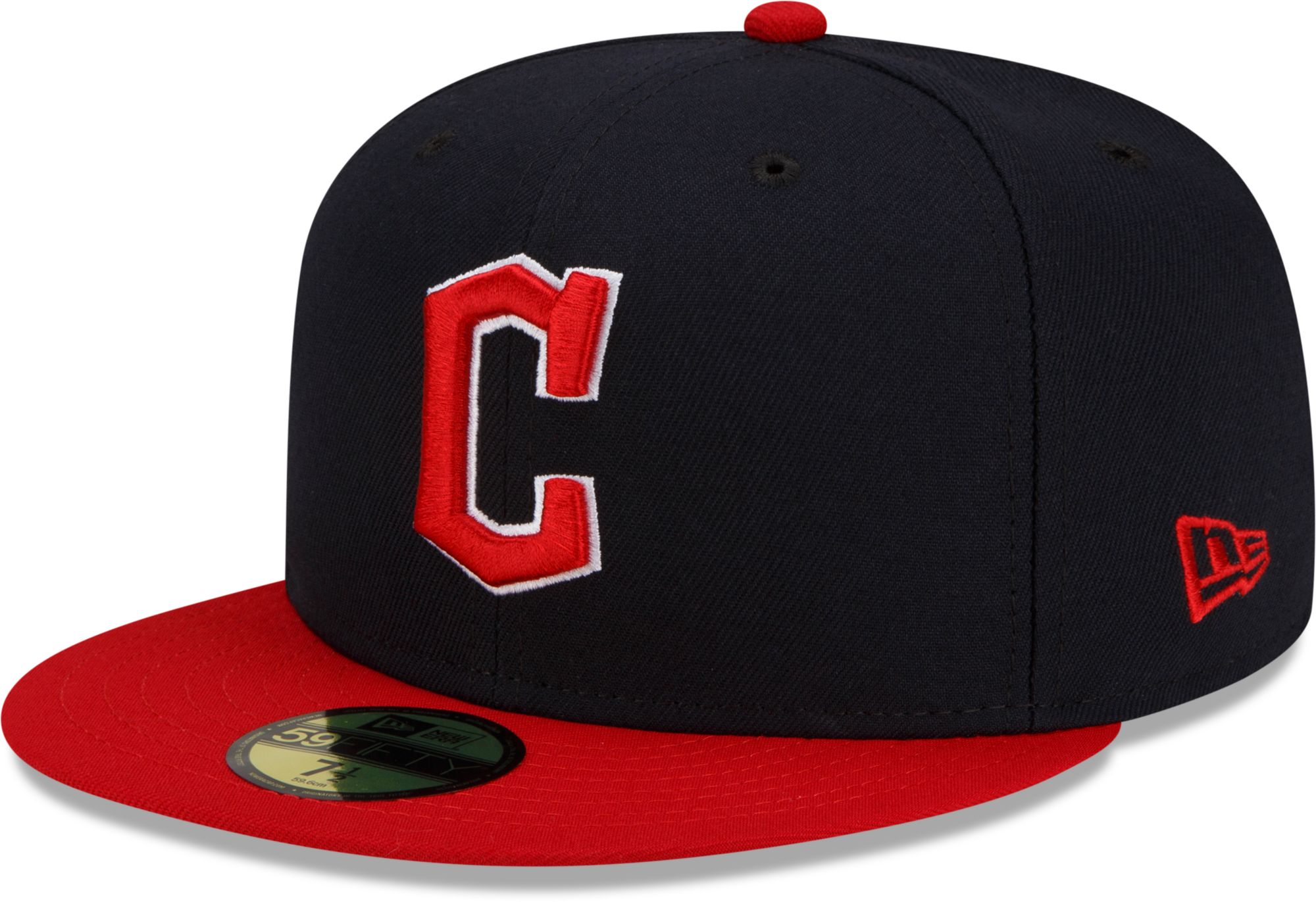 New Era Men's Cleveland Guardians Navy 59Fifty Authentic Collection Home Fitted Hat
