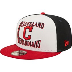 New Era Men's Cleveland Guardians White 9Fifty Retro Sport Adjustable Hat