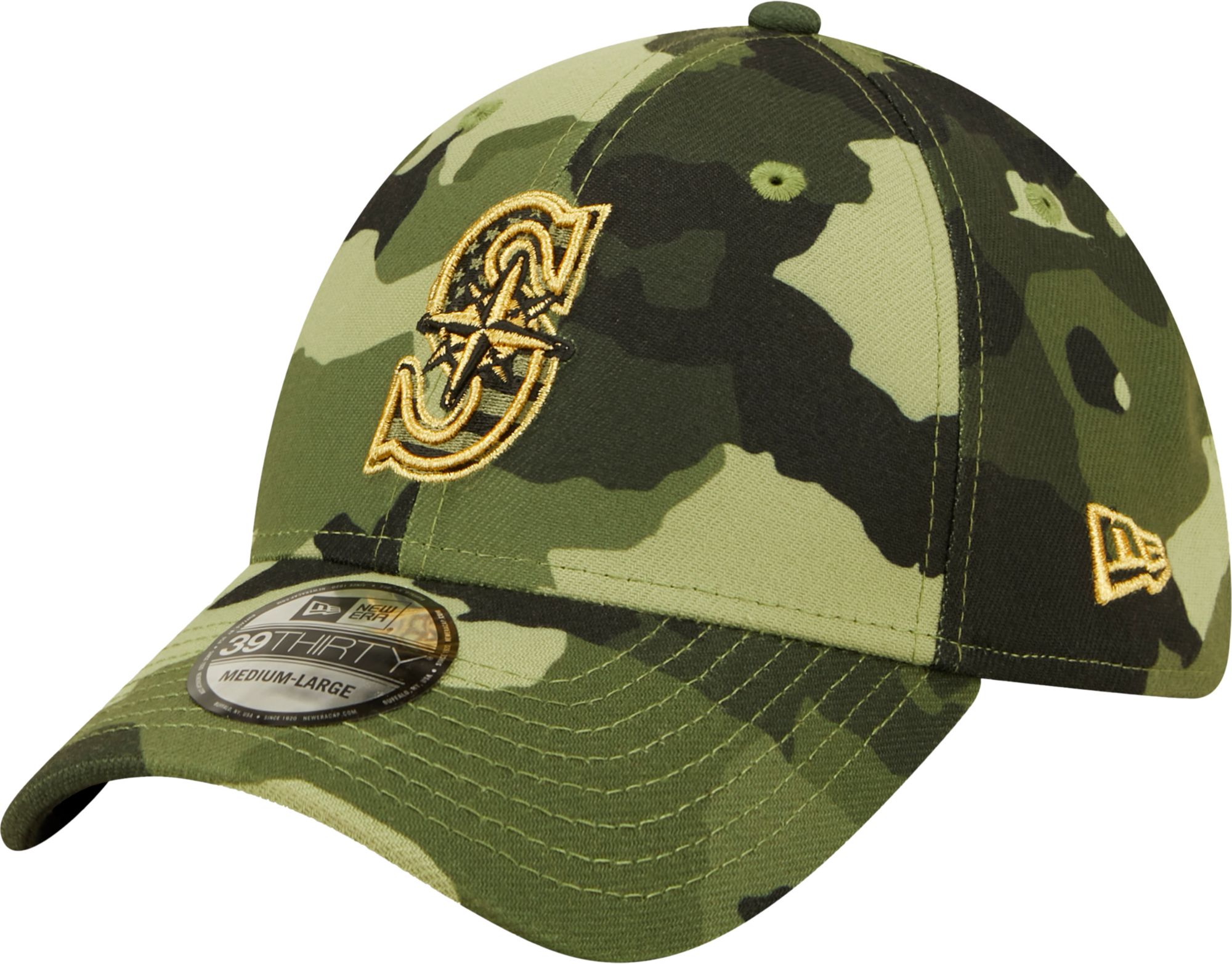 NY Mets Camo (GREEN) - New Era Stretch Fit