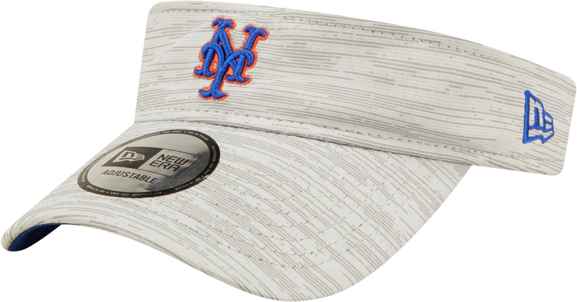 Men's Fanatics Branded Heather Gray New York Mets Logo Adjustable Hat