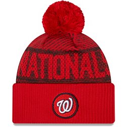 New Era Men's Washington Nationals Red Authentic Collection Knit Hat