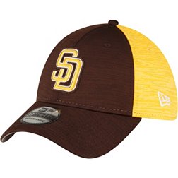 New Era Men's San Diego Padres Clubhouse Dark Brown 39Thirty Stretch Fit Hat