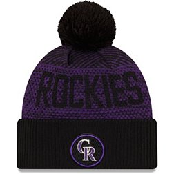 New Era Men's Colorado Rockies Black Authentic Collection Knit Hat