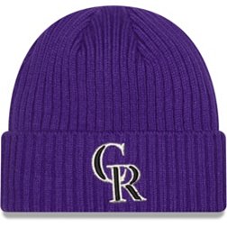 New Era Men's Colorado Rockies Purple Core Classic Knit Hat
