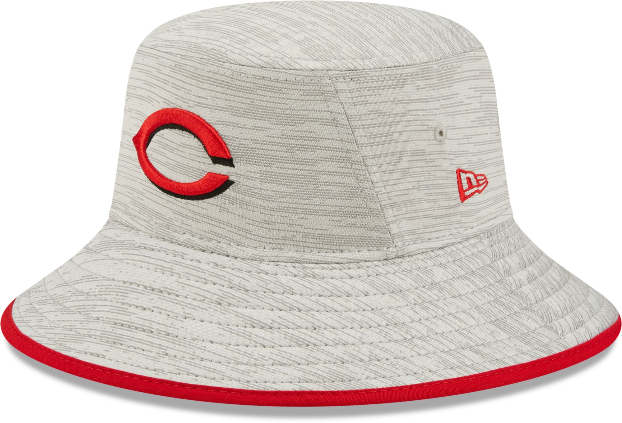 New Era / Men's Cincinnati Reds Gray Distinct Bucket Hat