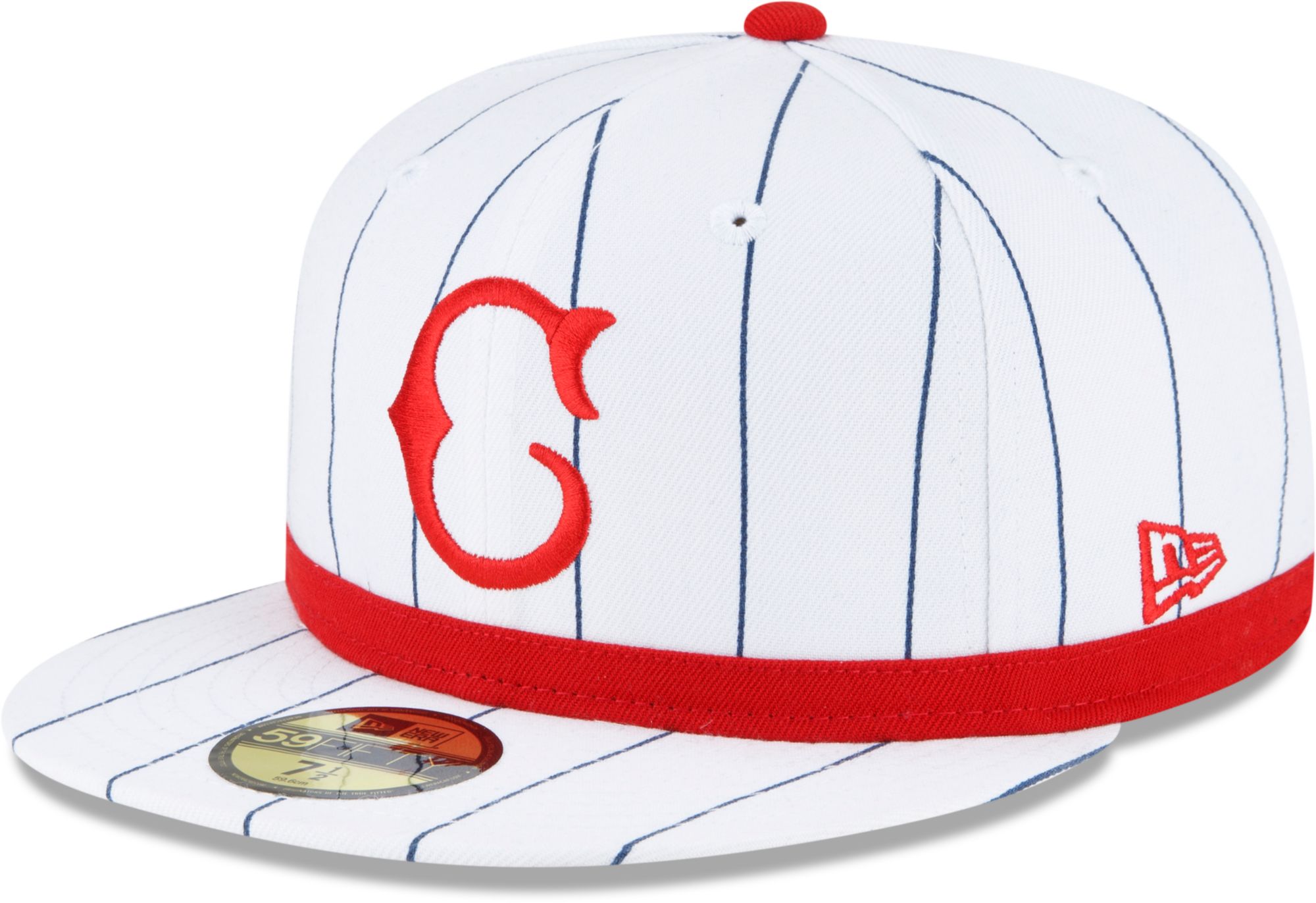 Men's New Era Cincinnati Reds White on 59FIFTY Fitted Hat