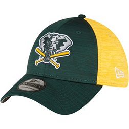 New Era Men's Oakland Athletics Clubhouse Dark Green 39Thirty Stretch Fit Hat