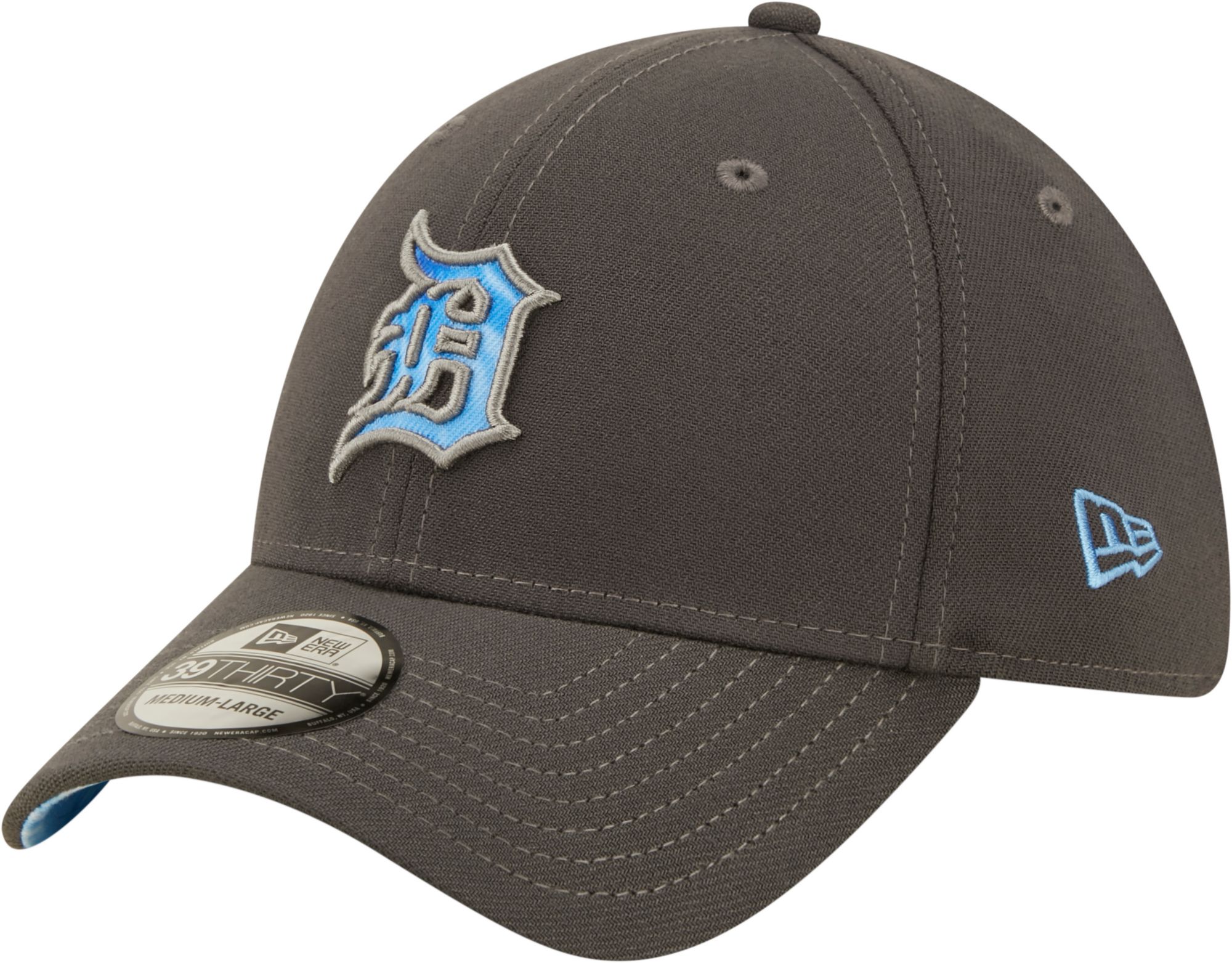 New Era / Men's Father's Day '22 Detroit Tigers Dark Gray 39Thirty Stretch  Fit Hat