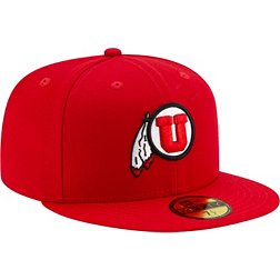 New Era Men's Utah Utes Crimson 59Fifty Fitted Hat