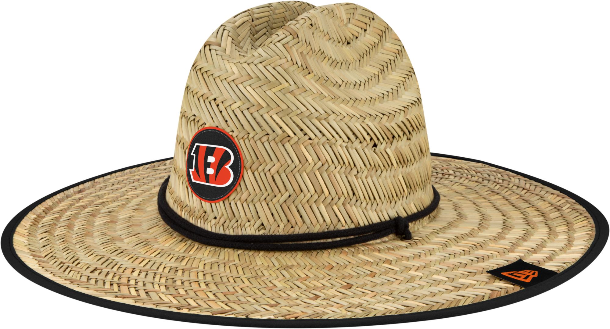 New Era Cincinnati Bengals Tan 2022 Training Camp Straw Bucket Hat