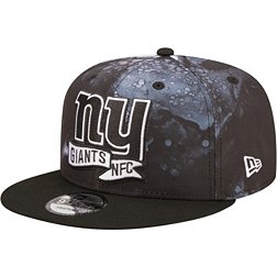 New Era Men's New York Giants Sideline Ink Dye 9Fifty Black Adjustable Hat