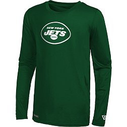 New Era Men's New York Jets Logo Green Long Sleeve T-Shirt