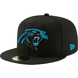 New Era Men's Carolina Panthers Logo Black 59Fifty Fitted Hat